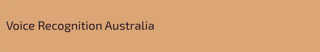 Voice Recognition Australia